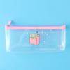 Waterproof Pencil Case Cute Stationery Storage Bag Durable Transparent Pencil Bag  School Supplies