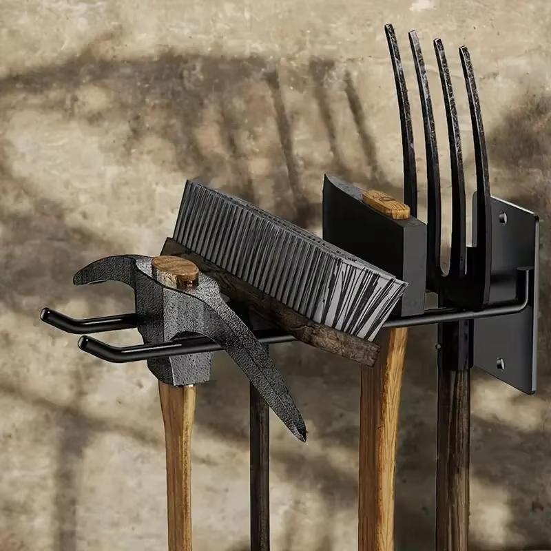 1-3 Stück Werkzeugaufbewahrungssystem Haken Besen Spaten Aufbewahrung Eisen Schaufel Gartenzubehör Einfach zu installieren Wandmontierte Aufbewahrungsregale