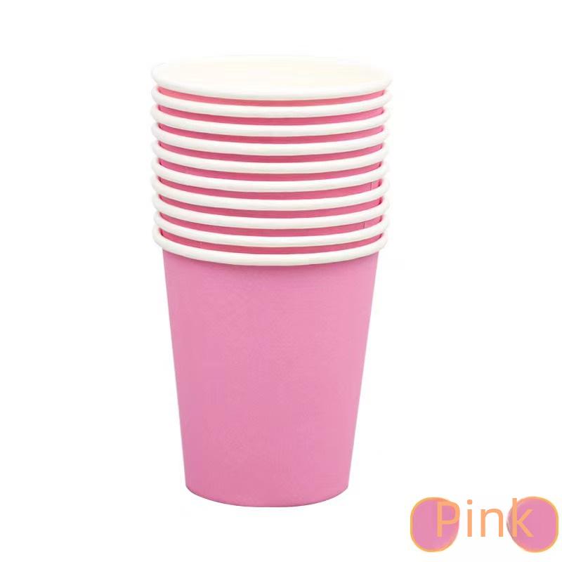 Pahare de Hârtie Colorate în Dungi pentru Decor de Petrecere și Celebrații