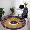 1pc EYE PRINT Carpet, Round Non Slip Durable Large Size Office Carpet, Suitable for Office