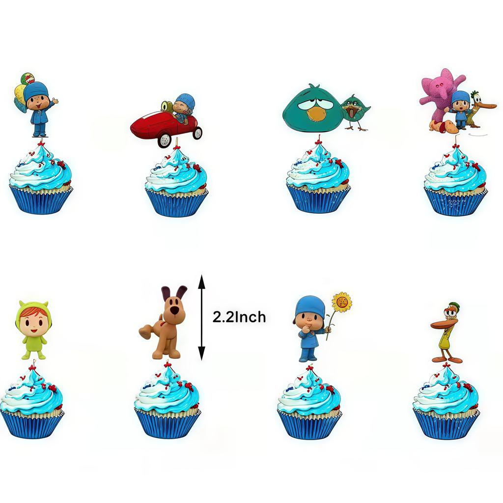 Pocoyo Geburtstag Dekorationen Einweg Geschirr Becher Teller Luftballon Banner Für Kinder Mitgebsel Babyparty Deko Party Zubehör Geschenk