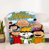 Peanuts Characters Panels Blanket Durable Comfort Perfect for Seaside Chair Sofa All-Season Use Modern Style Birthday Christmas Gift Blanket