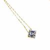 Used bellesiora Blue Sapphire Square Necklace