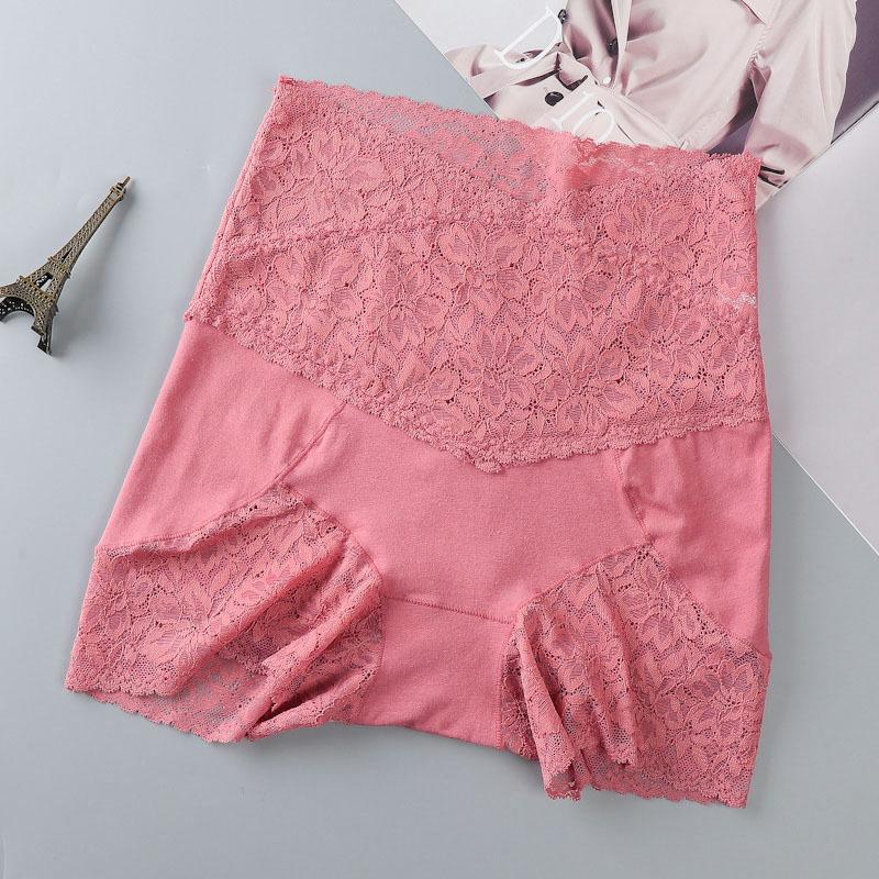 Women's Multi-Size Anti-Exposure Safety Pants: High-Waist Belly-Control Lace Cotton Leggings
