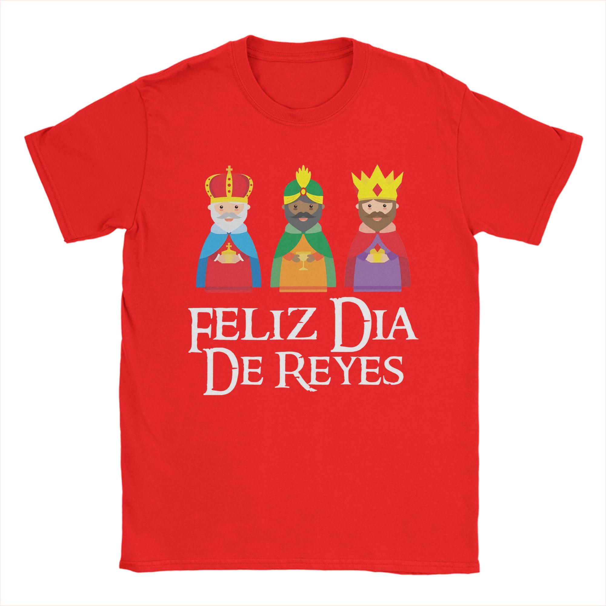 Men Women Día de los Reyes Magos Epifanía Three kings T Shirt Cotton Print Tee Shirts Clothing Outfits S