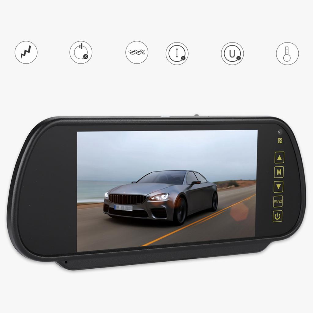 7inches Backup Monitor Rear View Monitor Rear View Mirror Monitor 7inches LCD Display Backup Camera Monitor for Rear View Camera