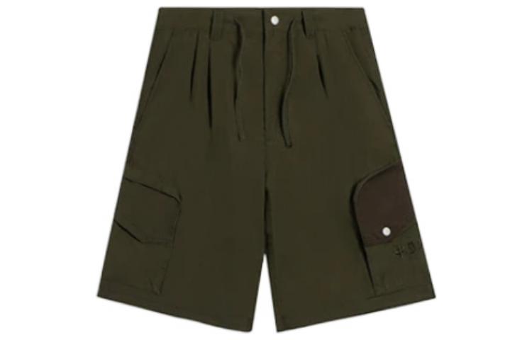 Li Ning Casual Shorts Men s Dark Olive Green Moderate AKSS077-3 S