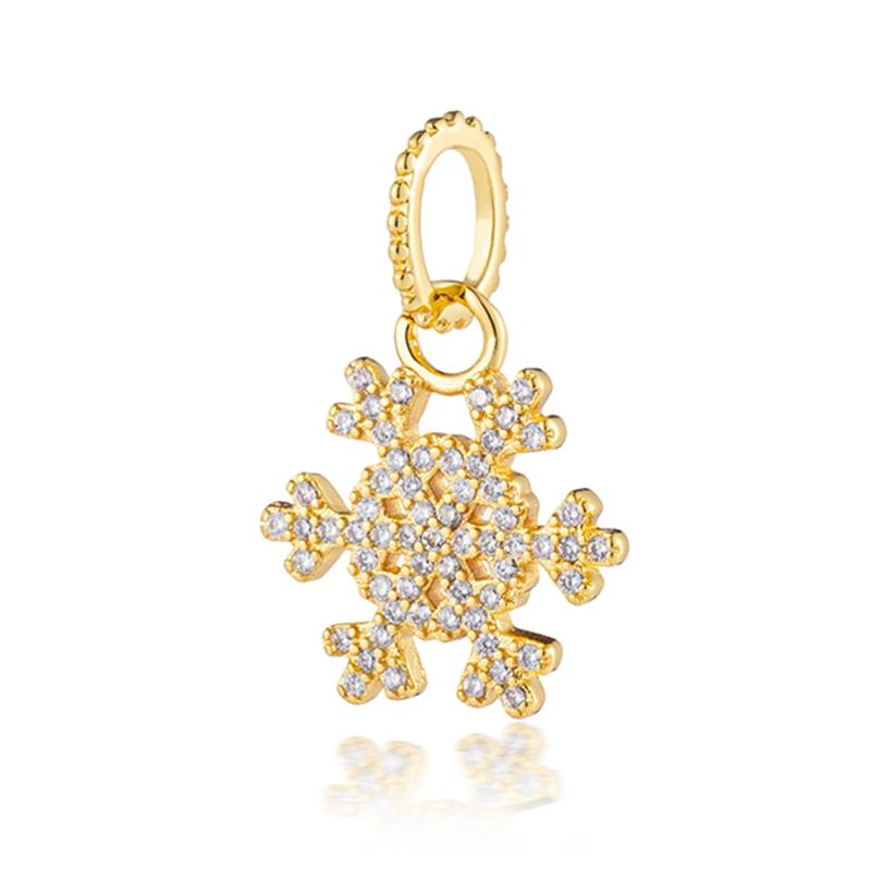 Sparking Gold Heart Clip Family Tree Dangle Charm Beads Fit Snake Silver Bracelet Necklace Beads For Diy Jewelry Women Gift