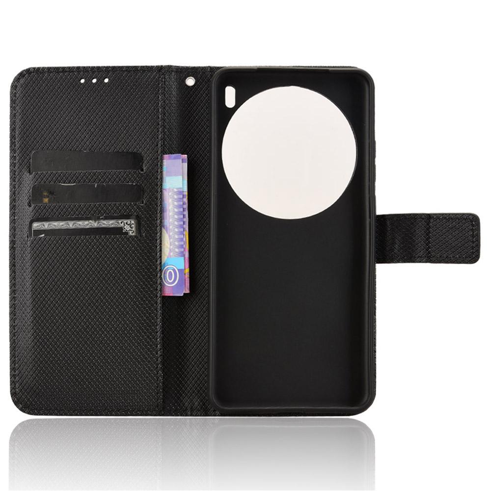 For Vivo X200 Pro 5G Case PU Leather Diamond Texture Wallet Phone Cover