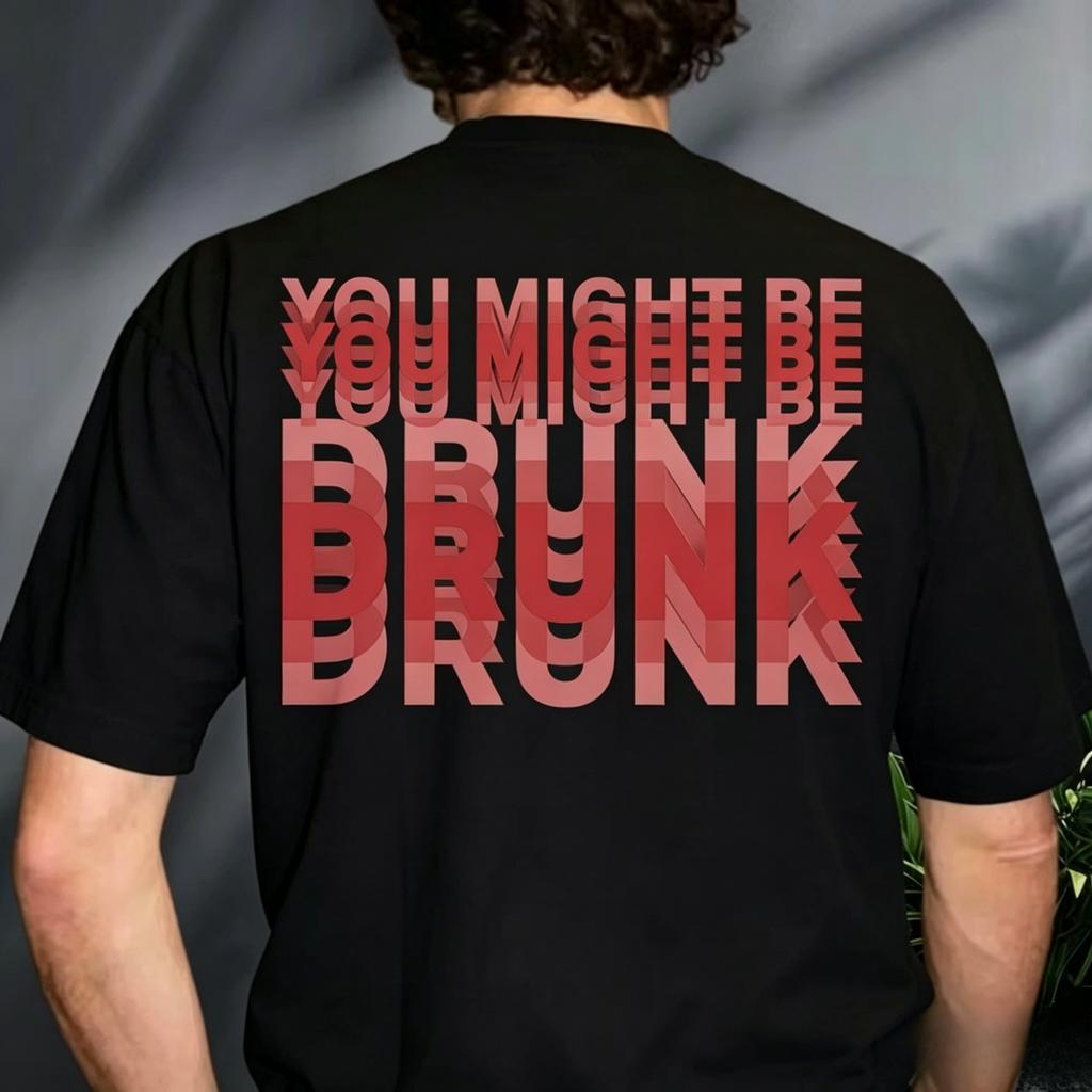 Funny Drinking Humor You Might Be Drunk TShirt Drinker Graphic Saying Tshirts Fashion Humor Street Cotton Short Sleeves Tshirt