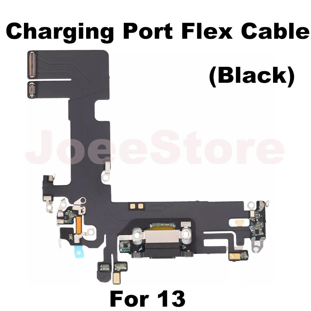 Ladeanschluss Flexkabel für iPhone 11 12 13 14 Pro Max Mini X XS XR USB-Ladegerät Dock-Anschluss Mit Mikrofonband Reparatur