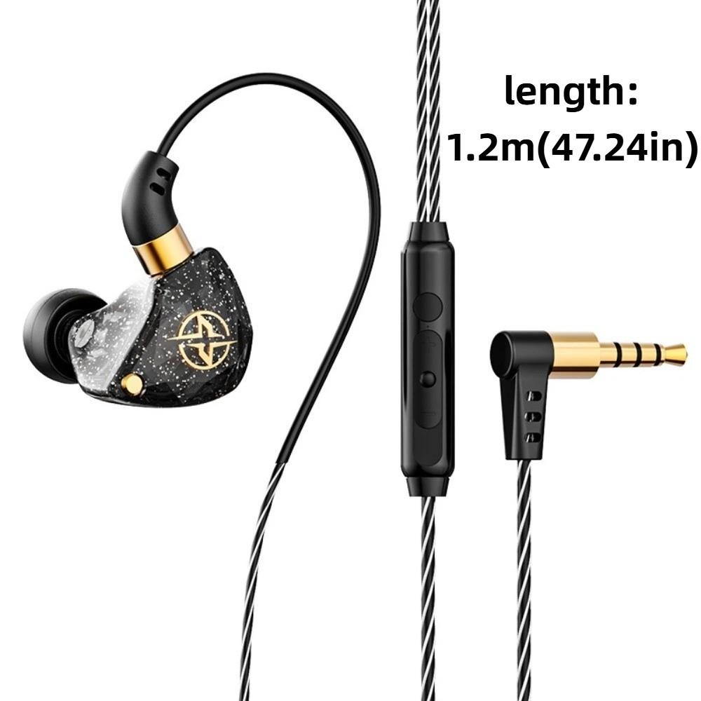 3.5mm Wired Headset Elbow Earpiece Headset Sport Earphones Wired Earphone Listen To Music