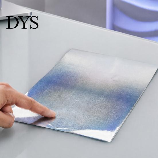 Rainbow Shimmer Laminating Roll 2PCS Holographic Film, with Shimmering Effect, Waterproof Sheets Scratch-Proof Precoated for Cards And DIY Projects