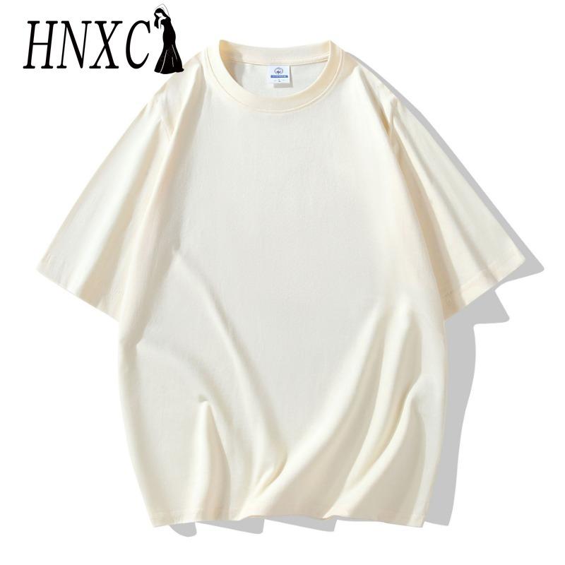 HNXC Cotton Short Sleeve T-shirt Men's Fashion Loose Half Sleeve Shirt Printed Compassionate Shirt