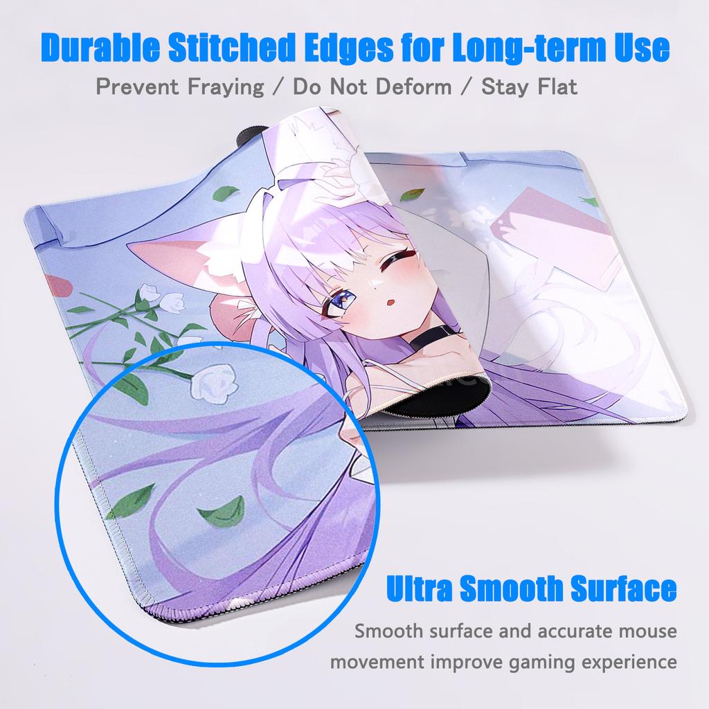 Xxl Anime Mousepad Cute Girl Tenko Shibuki E-Sports Keyboard Desk Mat Non-Slip Rubber Mouse Mat Extended Pad Office Accessories