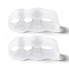 Toe Separator Gel Silicone Foot Care Tool for Pedicure and Toe Alignment Soft Flexible Material for Comfortable Use 1 Pair
