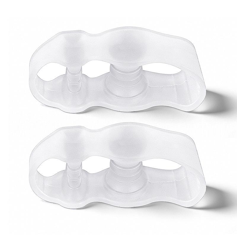

Toe Separator Gel Silicone Foot Care Tool for Pedicure and Toe Alignment Soft Flexible Material for Comfortable Use 1 Pair One Size білий