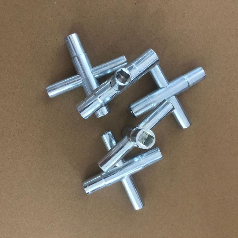Water Tap Wrench Stainless Steel Multifunctional Cross Valve Four Way Adjustment Maintenance Repair Tool