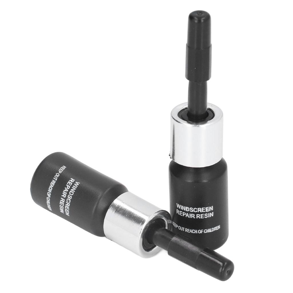 Lot de 2 liquides de réparation pour pare-brise de voiture, pour réparation de fissures, pour vitres de voiture
