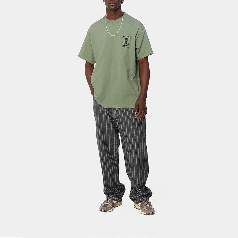 Carhartt WIP SS24 Ick For Fullscreen S/S Icons T-Shirt Loose Letter Cartoon Pattern Printed Round Neck Short Sleeve T-Shirt I033271-22R-XX