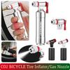 CO2 Bicycle Pump Schrader Presta Valve Mini Bicycle Pump Aluminum Alloy CO2 Bike Tire Inflator for MTB Road Bike