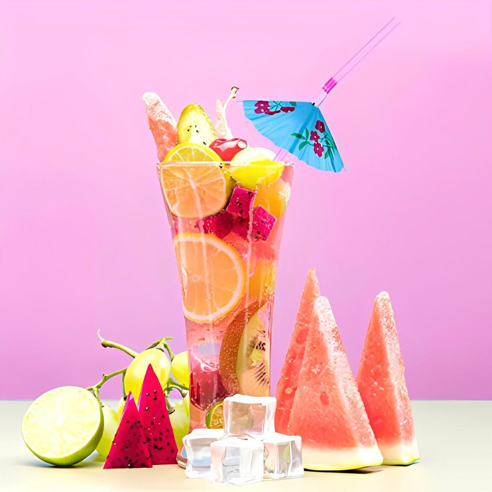 20/50/120pcs Plastic Umbrella Straw Mixing Colors Pool Beach Carnival Camping Holiday Team Party Bar Drinks Decorations YMY