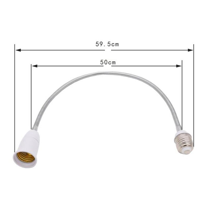 Flexible E27 To E27 Led Screw Lamp Base Bulb Socket Extender Extension Light Holder Lamp Base Light Socket Adapter Converter