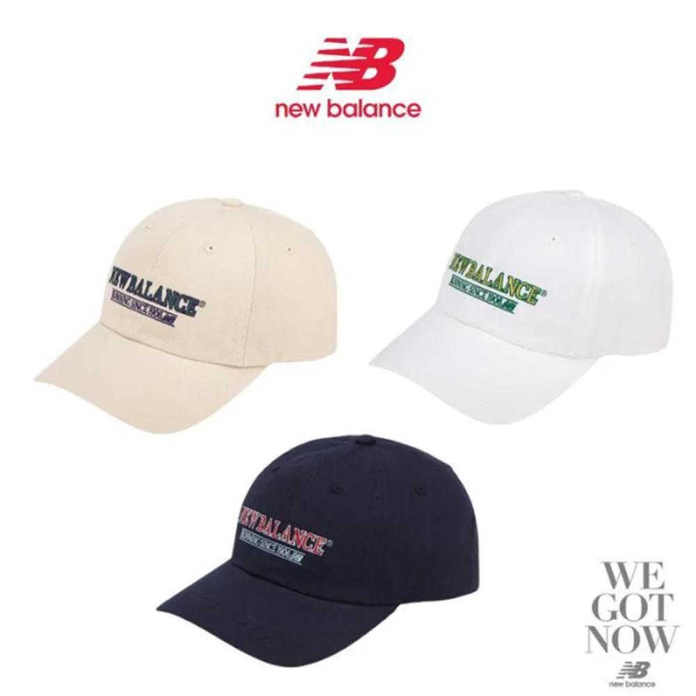 [New Balance] Sports Cap Sporty Letter Embroidered Ball Cap (18019600) Single color