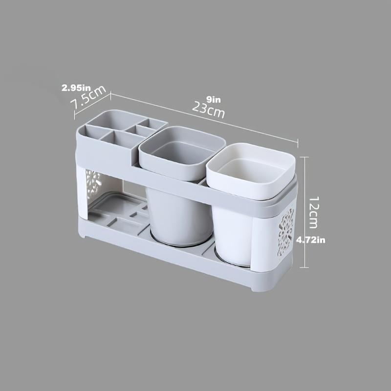 Mundspülbecher Zahnbürsten Zahnpasta Halter Badezimmer Organizer Set Unabhängige Aufbewahrung Heimdekor Badezimmer Wasserdicht Drainagefunktion