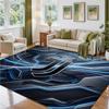 Juventus FC Design Crystal Velvet Rug Soft Decorative Mat for Bedroom Entrance