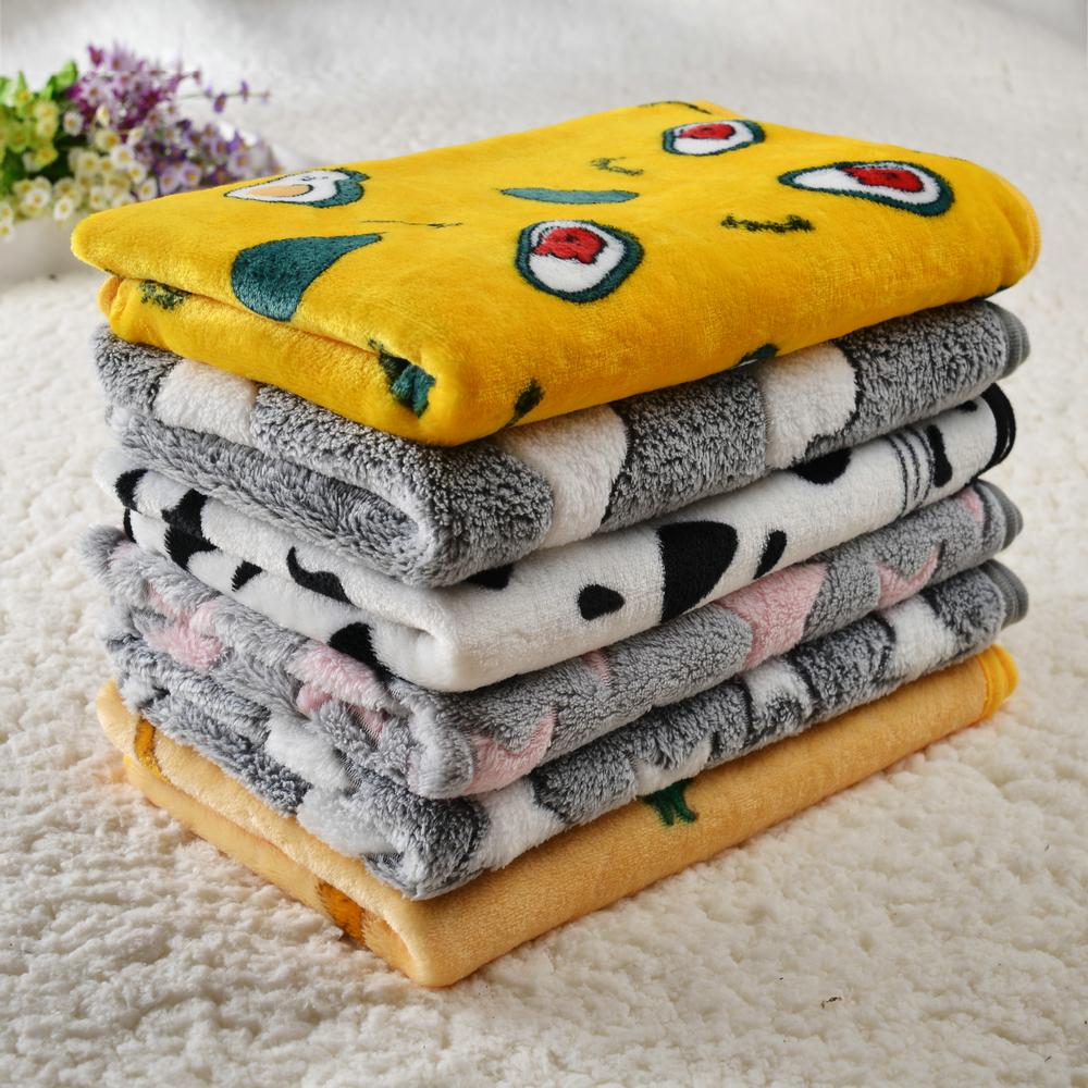 Cartoon Print Soft Cozy Cat Bed Mat Blanket Winter Warm Mattress Pet Sofa Cushion Kitten Puppy Travel Sleeping Mats Accessories