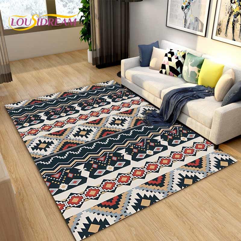 Turkey Persian Printed Area Rug Large,Carpets Rugs for Living Room Bedroom Sofa Decoration,Kitchen Bathroom Non-slip Floor Mat