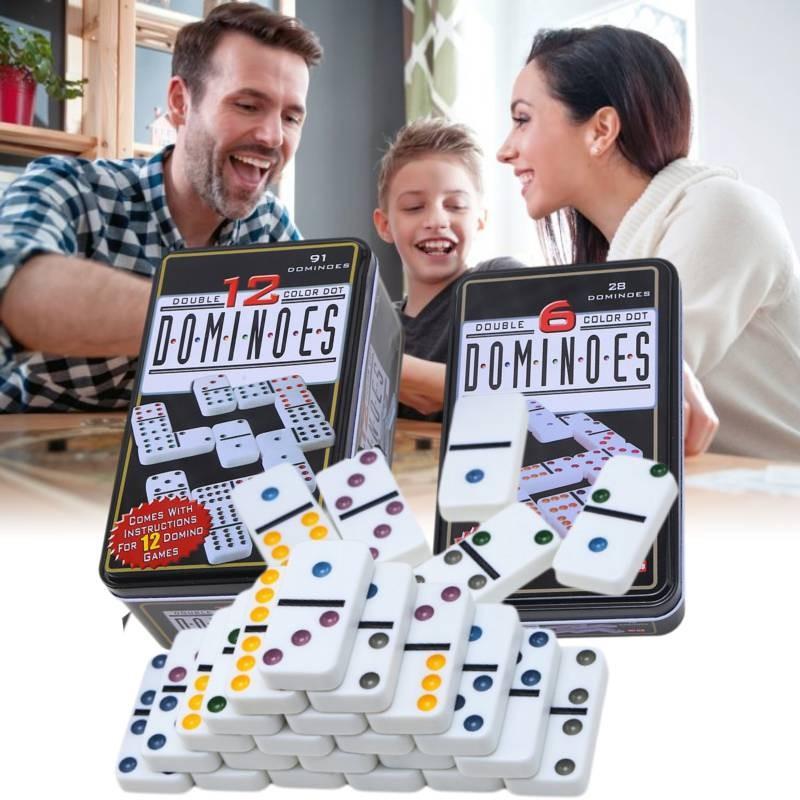 Domino Double Color 12 Party Game Leisure Entertainment Multiplayer Game Puzzle