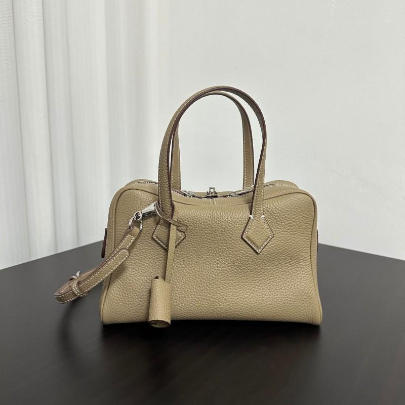Large Capacity Bowling Bag Genuine Leather Handbag Crossbody Women Fashion Casual