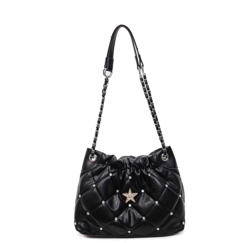 Large-capacity Chain Bag Summer Fashion and Retro Bucket Bag Casual and Stylish Crossbody Bag