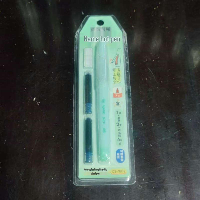 DianShi No-Splash Large Nib Student Calligraphy Pen 0.5mm F Nib with Replaceable Ink Cartridge 0.5mm