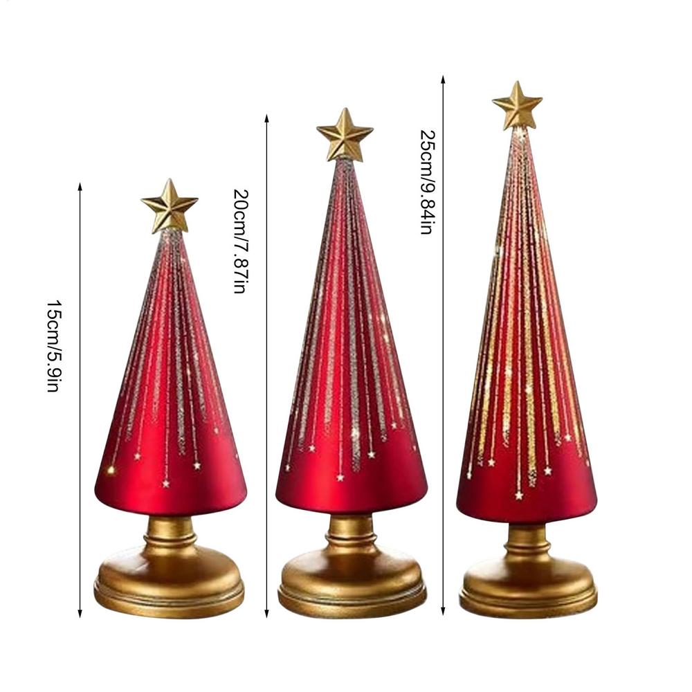 Christmas Decorations 3Pcs Christmas Tree Table Centerpieces Table Top Home Decor Party Decorations for Bedroom Living