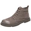 Fashion Winter Men's Ankle Boots Classic Business Leather Boots Men's Casual Short Boots Lace Up Fashion High Top Shoes Free Delivery