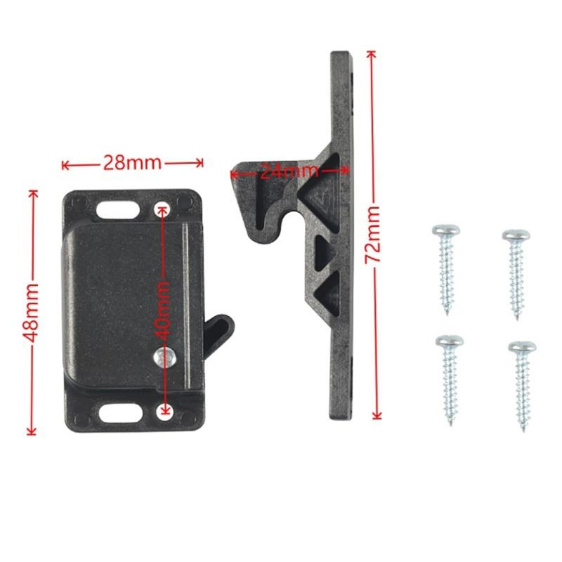 Campers Cabinet Push Latches Fastener With Mounting Hardware For Quick Push To Close Latching Solution Easy Installation