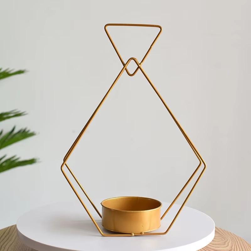 Golden Iron Metal Vase Hydroponic Container Flowers Pot Stand Vase Flower Arrangement Wedding Living Room Home Decoration