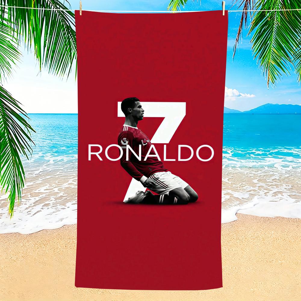 Towel Microfiber beach towel, quick-dry, sand-free, ultra-fine fiber, super soft. C-Cristiano RonaldoS