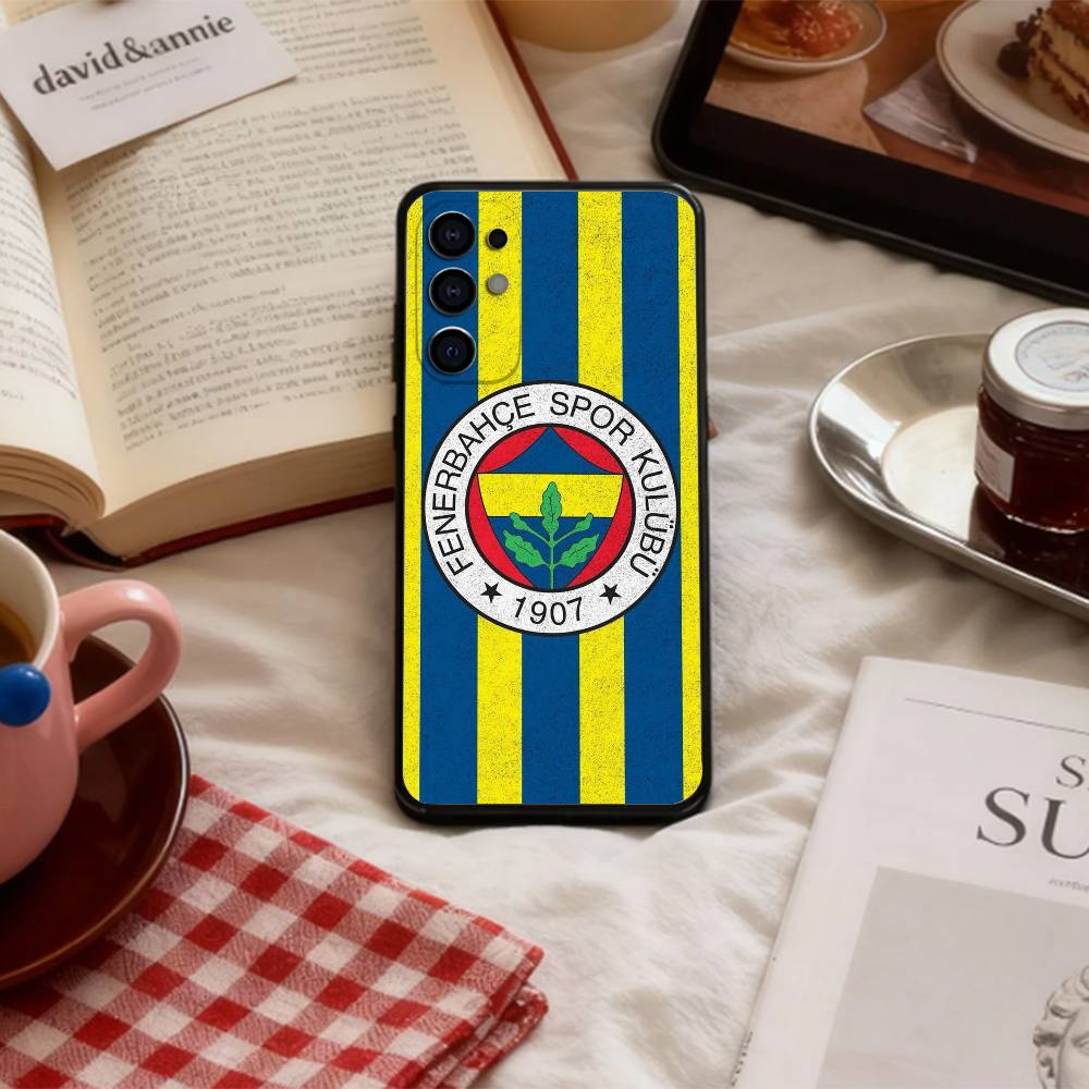 Coole Türkei Fenerbahce-Muster Handyhülle Für Samsung S 25,24,23,22,30,21,10,9,Ultra,Plus,Lite,FE,4,5 G Weiche Schwarze Hülle
