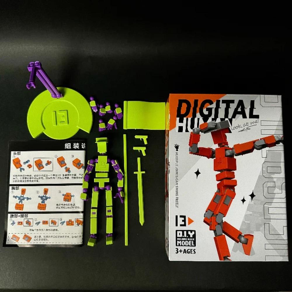 Multi-Jointed Movable Shapeshift Robot Lucky 13 Figure Toys 3D Printed Mannequin Dummy Figure Kids Adults Parent-children Game
