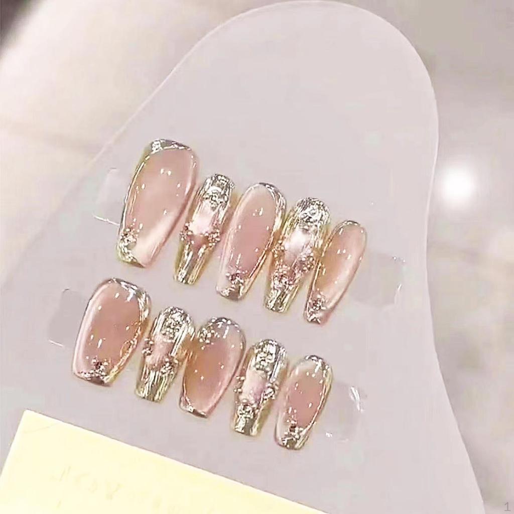 10 Pieces Press On Nails Finger Wear Manicure Artificial Fake Nail Tips Decor