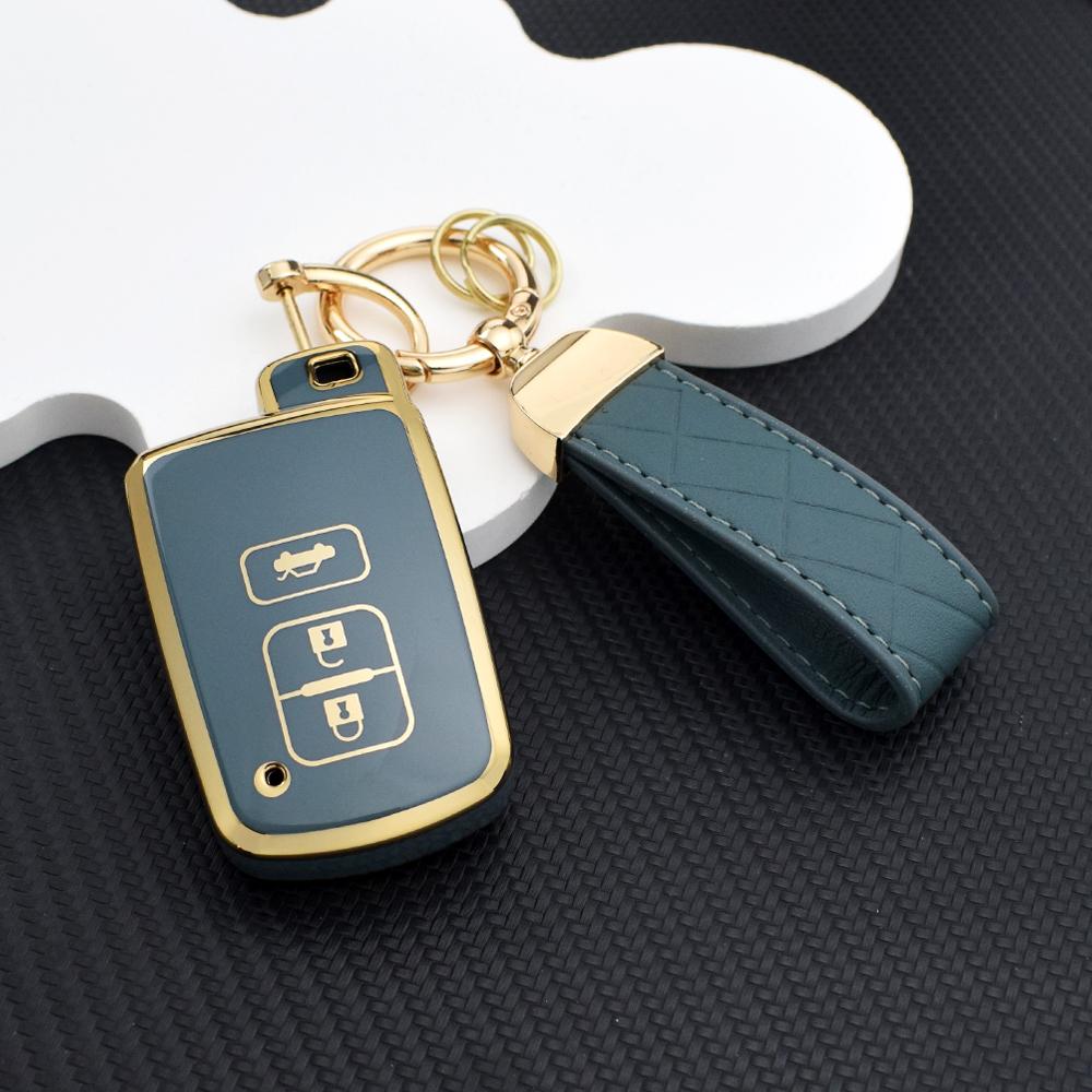 2/3/4 Buttons Anti-Scratch TPU Key Fob Cover for Toyota Camry RAV4 2012-2018 Key Holder Fit For Auris Hybrid Avalon Yaris Verso