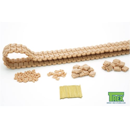 T-Rex Studio 1/35 Scale US Army M1/M1A1 Abrams T-156 Track Metal Pins Plastic Model Parts TR85048 Molded Color