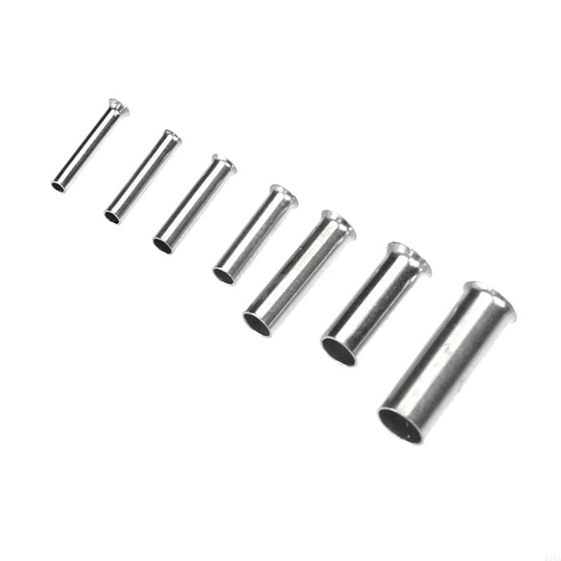 600pz Assortimento di Capicorda a Crimpare Non Isolati Set di Manicotti per Cavi Set di Capicorda a Crimpare Dimensione Mista per Connessione Cavi