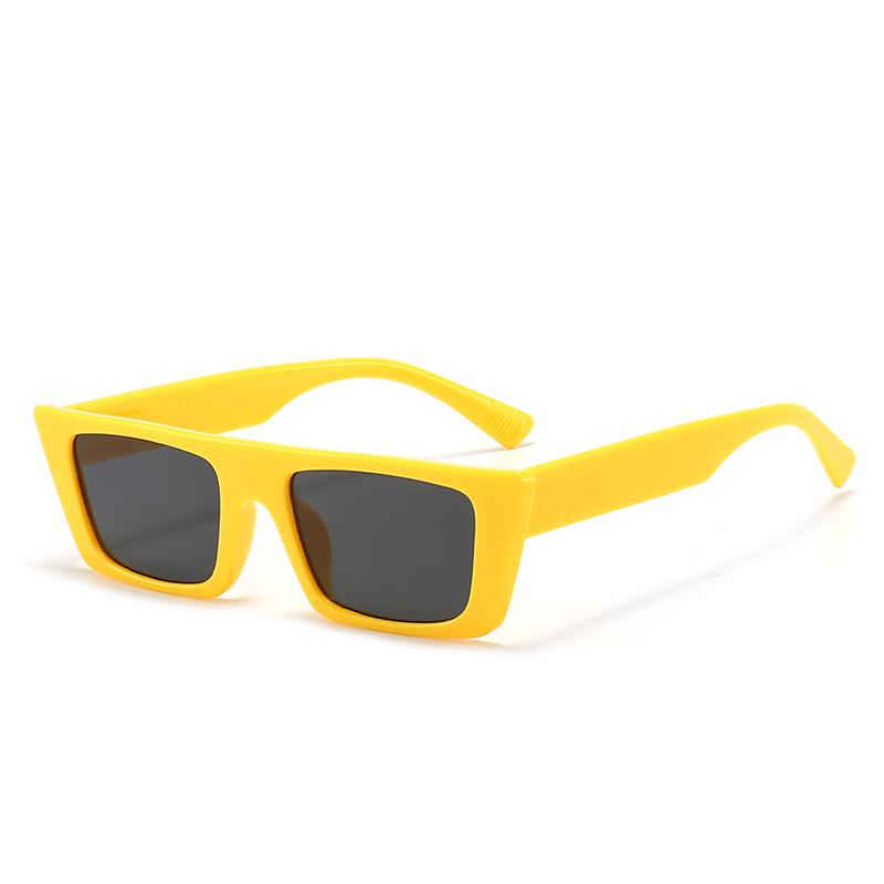 Vintage Fashion Colorful Square Sun Glasses Women Men Small Fresh Brand Designer Sunglasses Beach Travel Female Male Eyeglasses