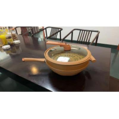 Wok in Argilla Antiaderente a Micro-pressione 'Summer Slice'