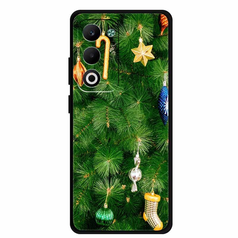 Christmas Phone Case For Oppo A5 5G CPH2735 / A5 4G CPH2727 Christmas Tree Soft Silicone TPU Back Cover Bumper For Oppo A5 Coque